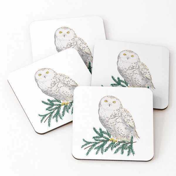 Item preview, White snow owl designed and sold by Luaillustration.