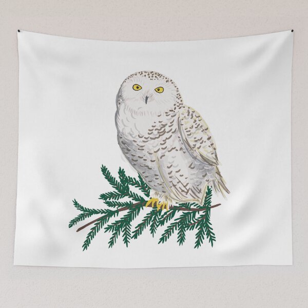 Item preview, White snow owl designed and sold by Luaillustration.