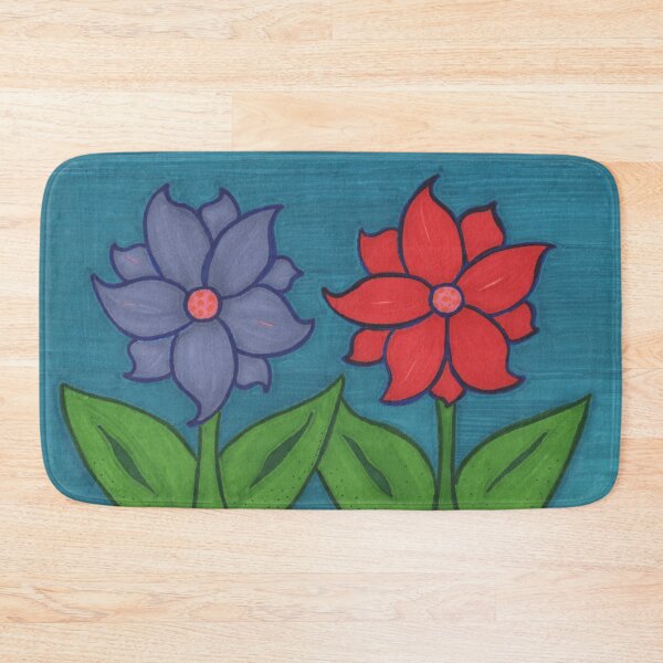 Item preview, Big flowers series II - Blue and Red Big Flowers designed and sold by BelindaFuller.