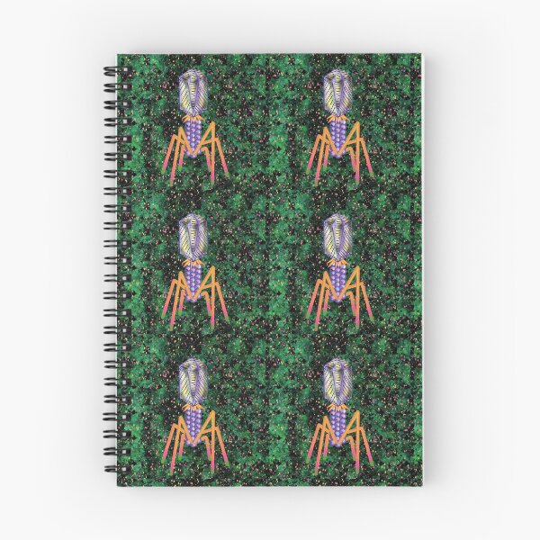 Item preview, Psychedelic Bacteriophage - Black Background designed and sold by Osher-BioArt.
