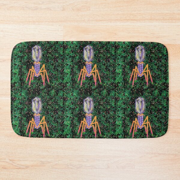 Item preview, Psychedelic Bacteriophage - Black Background designed and sold by Osher-BioArt.