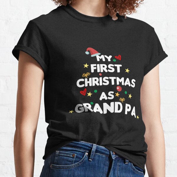 Baby's 1st Christmas On The Inside Cute Xmas Baby Pregnancy Announcement Unisex T-Shirt 