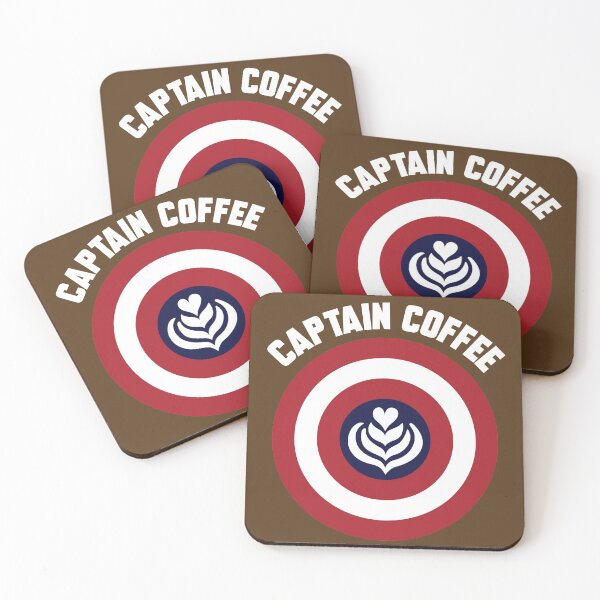 Item preview, Captain Coffee logo + white text designed and sold by Dkrode.