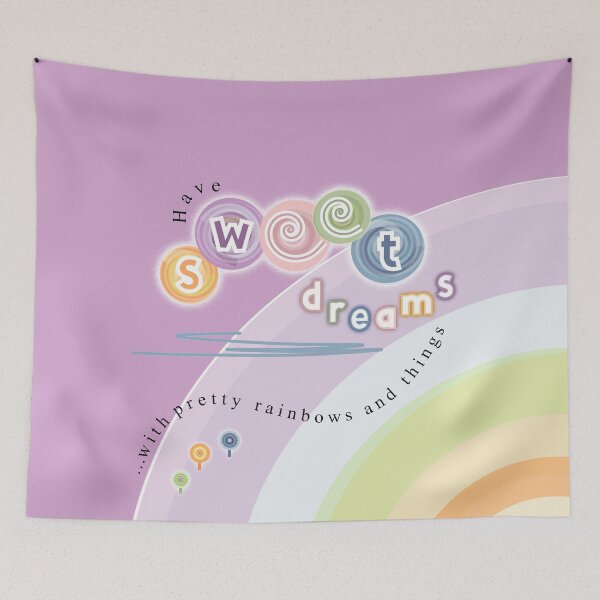 Item preview, Have sweet dreams with pretty rainbows and things - cute kids pjs and nightwear range.  Caroline Laursen original designed and sold by Caroline Laursen.