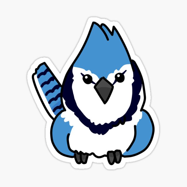 "Blue Jay Sticker" Sticker for Sale by sweetwhispers Redbubble
