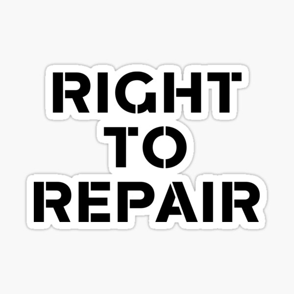 "Right To Repair" Sticker for Sale by lovelyprintz Redbubble