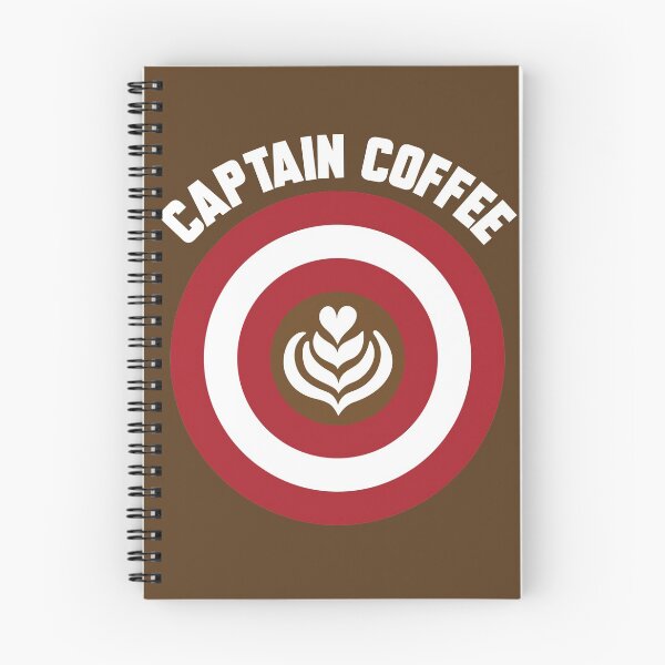 Item preview, Captain Coffee logo brown center + white text designed and sold by Dkrode.