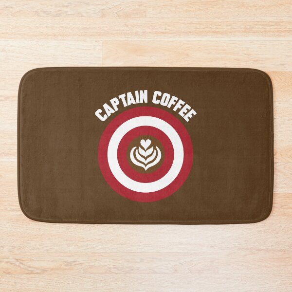 Item preview, Captain Coffee logo brown center + white text designed and sold by Dkrode.
