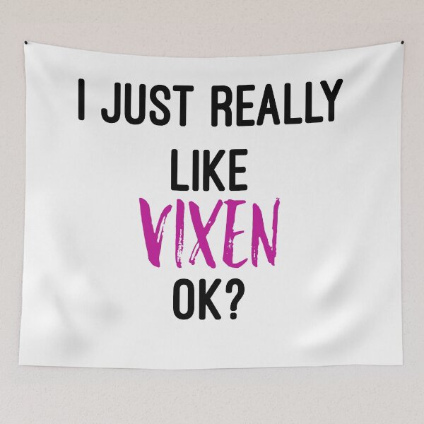 Item preview, I Just Really Like Foxes & Vixen Classic Purple designed and sold by MNSDesignHub.