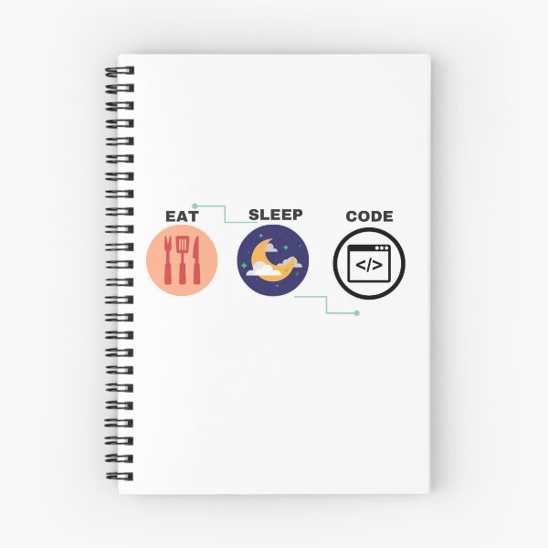 Item preview, Eat Sleep Code designed and sold by aliveonweb.