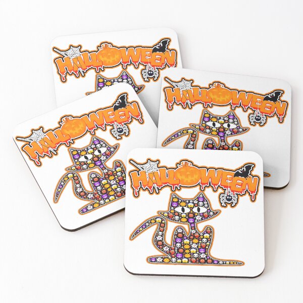 Item preview, Halloween Scary and Beautiful Cat with Emojis designed and sold by Shekevara.