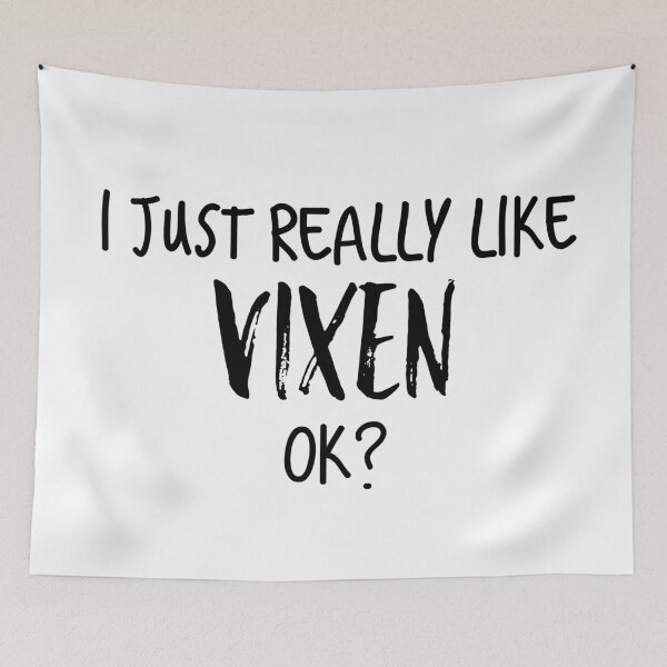 Item preview, I Just Really Like Foxes & Vixen Classic Black designed and sold by MNSDesignHub.