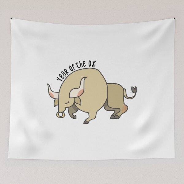 Item preview, 2021 Chinese New Year 'Year of the Ox' - Happy New Year Sticker designed and sold by Seth's Tees.