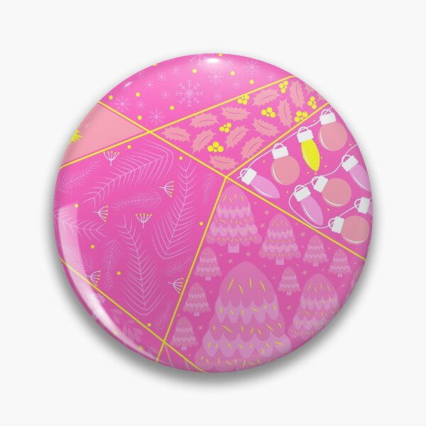 Item preview, Christmas Collage in Bold Pink designed and sold by famenxt.