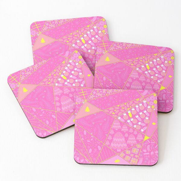Item preview, Christmas Collage in Bold Pink designed and sold by famenxt.