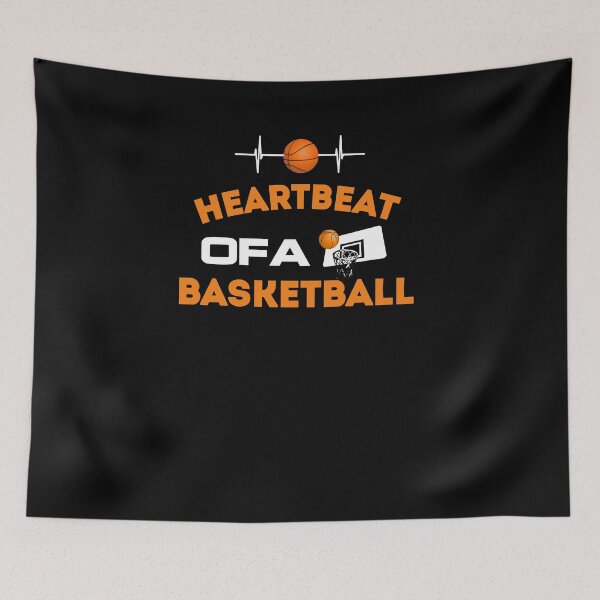 Item preview, HEARTBEAT of a  basketball tshirt  designed and sold by Trendora Studio.