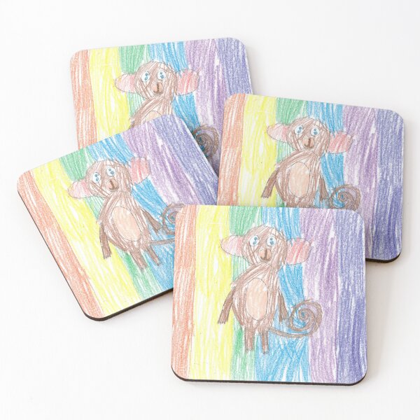 Item preview, Monkey Floating In A Rainbow designed and sold by penpenthemonkey.