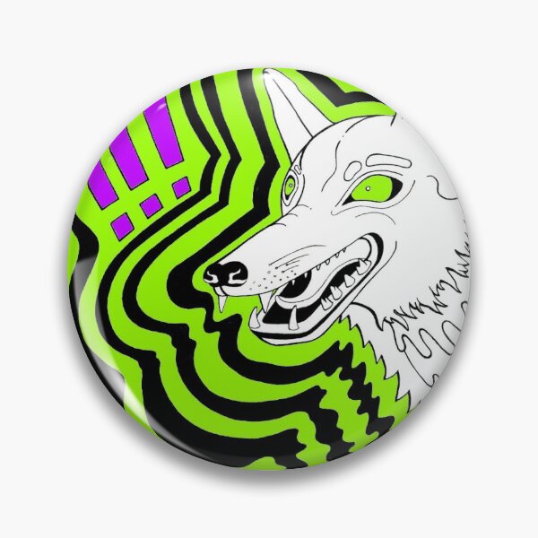 Item preview, Wolf (green / purple) designed and sold by 47vertical.