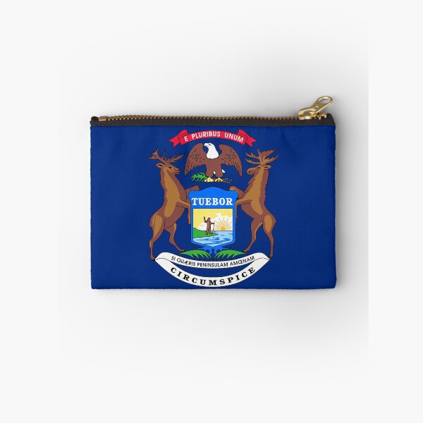 Item preview, Michigan Flag Sticker designed and sold by deanworld.