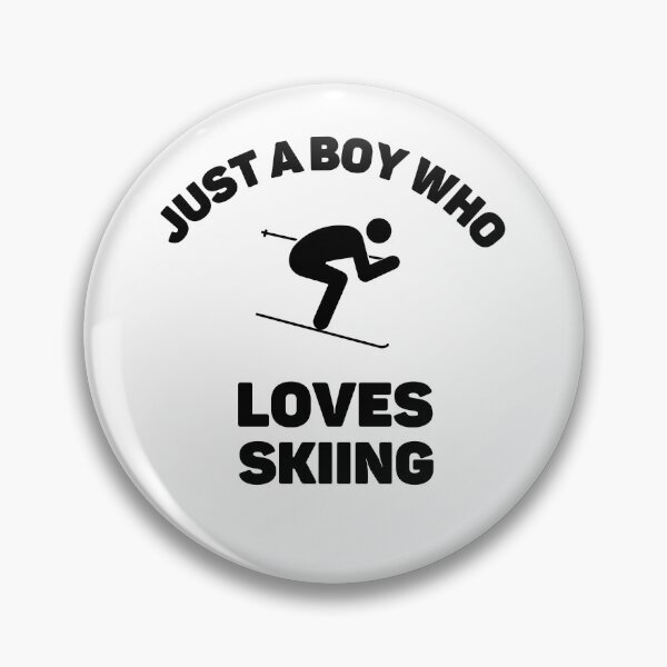 Item preview, Just a boy who loves skiing designed and sold by TheGreenGoat.