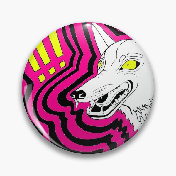 Item preview, Wolf (pink / yellow) designed and sold by 47vertical.