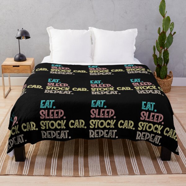 Aperçu de l'œuvre Eat Sleep Stock Car Répétition créée et vendue par Life Shop.