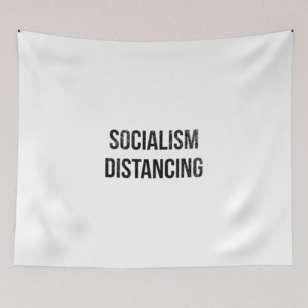Item preview, Funny Socialism Distancing Anti Socialism T-Shirt designed and sold by GoldenDov.