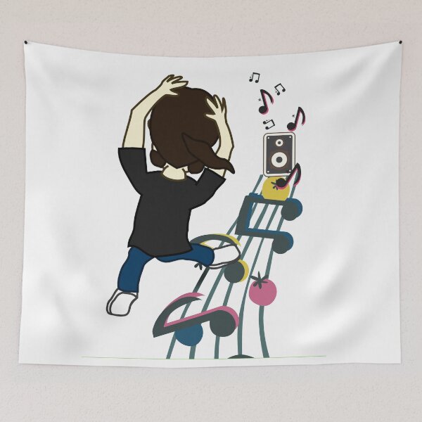 Item preview, Crazy kid dancing to music- unique cool dance design for dance lovers kids men women designed and sold by madcrazy82.