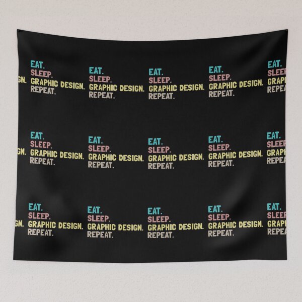 Item preview, Eat Sleep Graphic Design Repeat designed and sold by Life Shop.