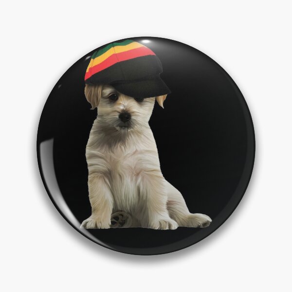 Item preview, Rasta Puppy Cute Puppy with Rasta Hat  designed and sold by RastaColors.