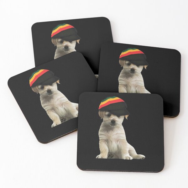 Item preview, Rasta Puppy Cute Puppy with Rasta Hat  designed and sold by RastaColors.