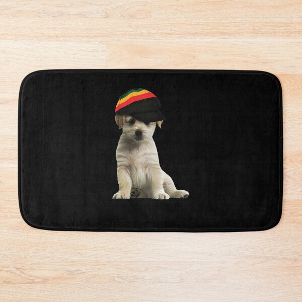 Item preview, Rasta Puppy Cute Puppy with Rasta Hat  designed and sold by RastaColors.