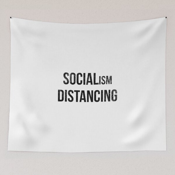 Item preview, Socialism Distancing Anti Socialism Funny T-Shirt designed and sold by GoldenDov.
