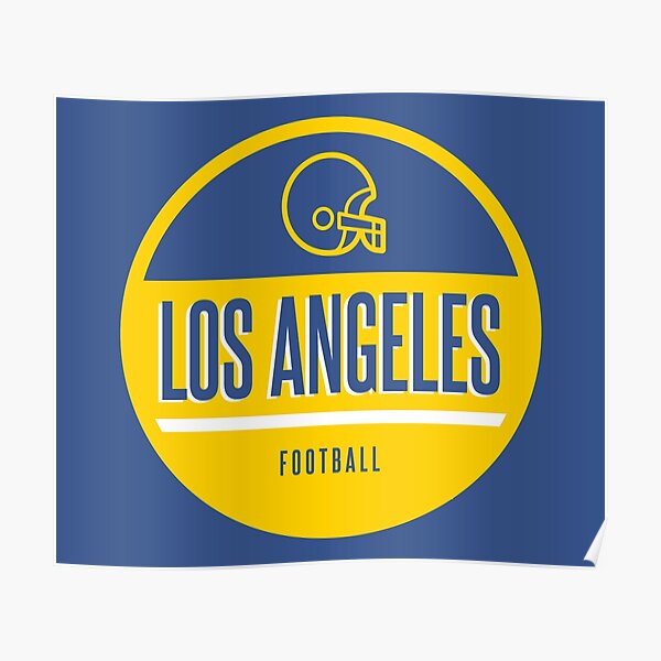 Los Angeles Rams Football Poster, LA Rams Print, RAMS NFL Gift – McQDesign