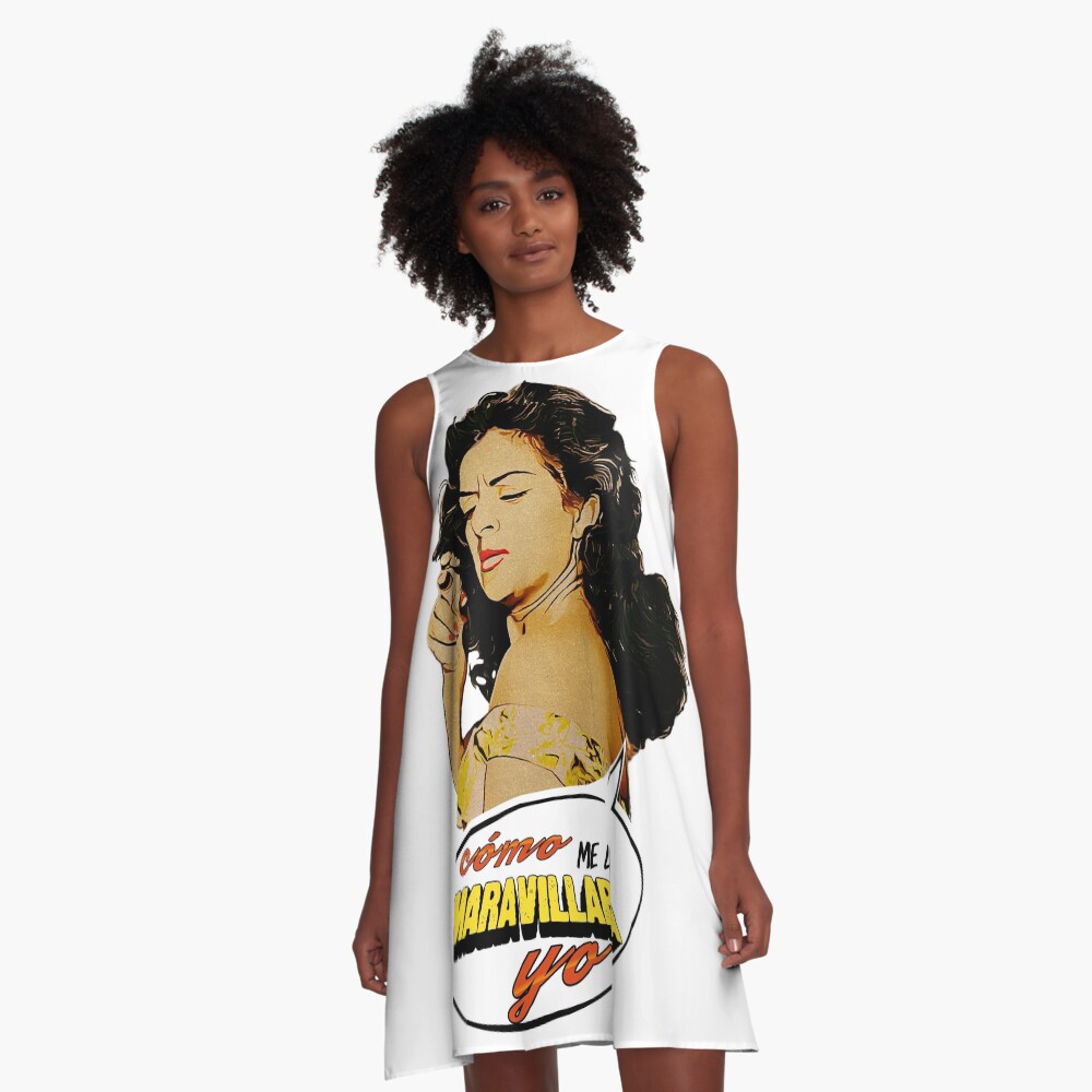 Vista previa del artículo con la obra «Vestido acampanado», diseñado y vendido por danimota.