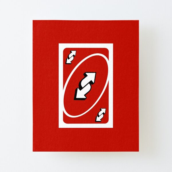 Uno reverse card Canvas Print for Sale by Mello Official Store