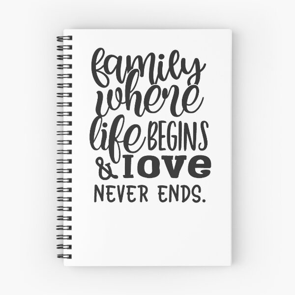 Item preview, family where life begins & love never ends designed and sold by O3Prints.
