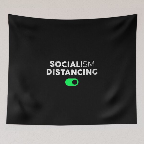 Item preview, Socialism Distancing Anti Socialism Funny T-Shirt designed and sold by GoldenDov.