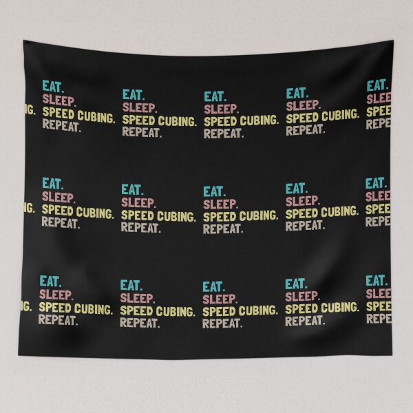 Artikelvorschau, Eat Sleep Speed Cubing Wiederholen entworfen und verkauft von Life Shop.