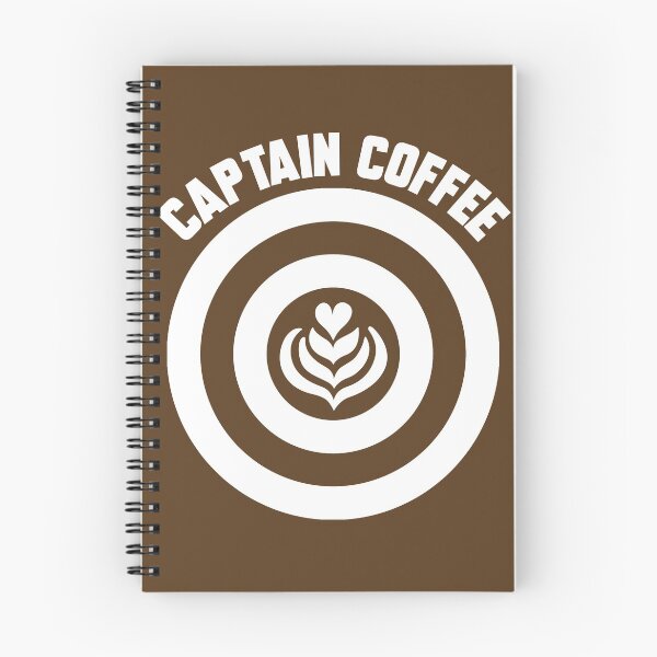 Item preview, Captain Coffee logo white + text designed and sold by Dkrode.