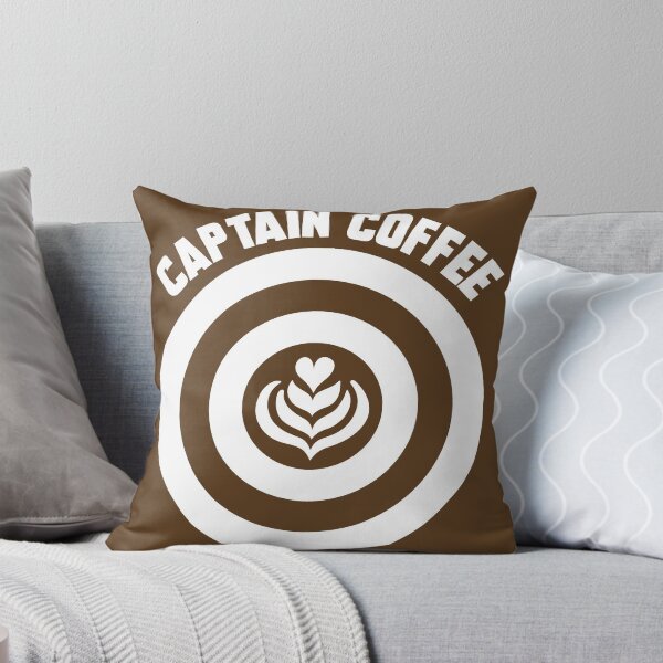 Item preview, Captain Coffee logo white + text designed and sold by Dkrode.