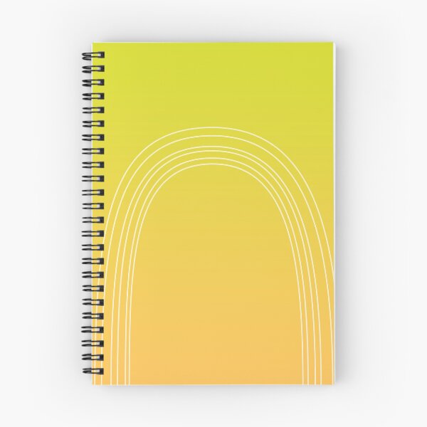 Item preview, Chartreuse & Yellow Minimalist Arches - Minimal Rainbow Simple White Lines designed and sold by ImageNugget.