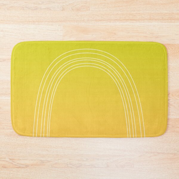 Item preview, Chartreuse & Yellow Minimalist Arches - Minimal Rainbow Simple White Lines designed and sold by ImageNugget.