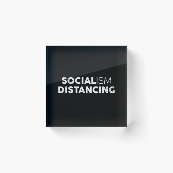 Item preview, Socialism Distancing Anti Socialism Funny T-Shirt designed and sold by GoldenDov.