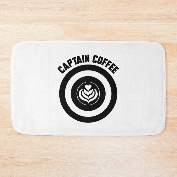 Item preview, Captain Coffee logo black + text designed and sold by Dkrode.