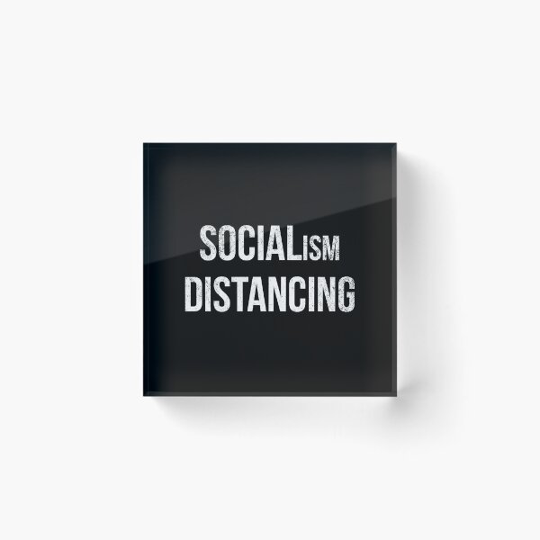 Item preview, Socialism Distancing Anti Socialism Funny T-Shirt designed and sold by GoldenDov.