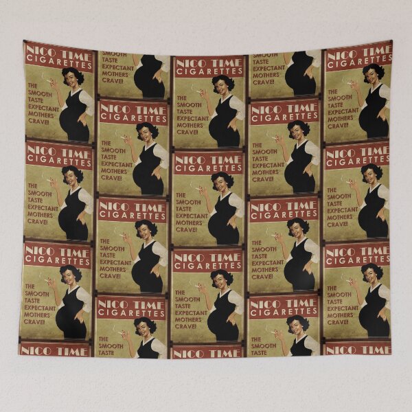 Item preview, Pregnant Smoking Ad designed and sold by zfree-art.