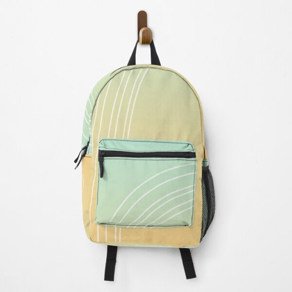 Artikelvorschau, Mint Green & Peach Minimalist Arches - Minimale einfache weiße Linien für den Regenbogen entworfen und verkauft von ImageNugget.