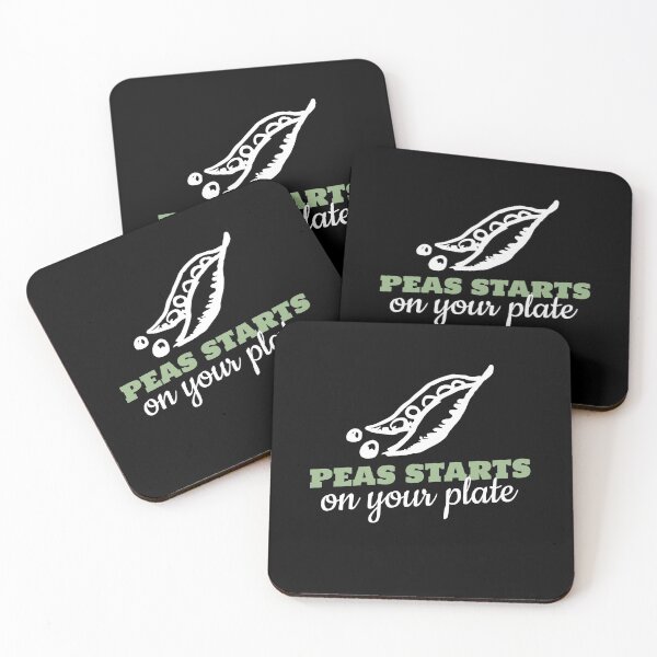 Item preview, Peas Starts on Your Plate - Retro Design for Vegans and Vegetarians designed and sold by betterlifeisveg.