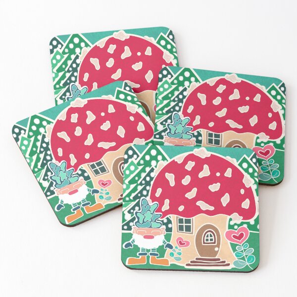 Item preview, Beehive Beasties Christmas Gnome Collection: Beehive Beasties Mushroom Home designed and sold by CotodiStudio.